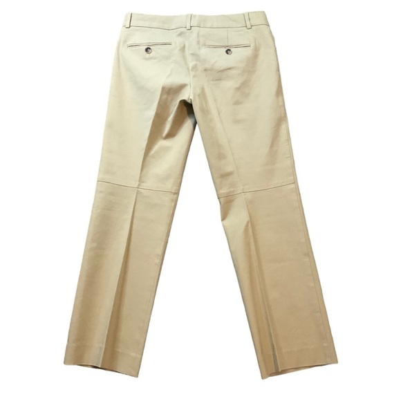 Theory Hartsdale Cropped Ankle Khaki Tan Pants Size 4 Career Office Neutral - Picture 4 of 16